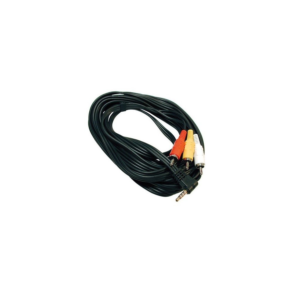 EXTENSAO JACK 3.5 MACHO / 3 x RCA MACHO 5MTS
