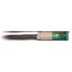 SINALIZADOR LUMIN.220V C/FIOS SILICONE VERDE