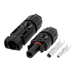 FICHA SOLAR MC4 MACHO + FÊMEA + TERMINAIS 2.5 / 4.0 / 6.0mm2