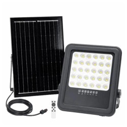 PROJECTOR LED COM PAINEL SOLAR 100W 6500K IP65