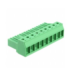 FICHA 9T FEMEA 20A 180° PCB RASTER 7.62mm