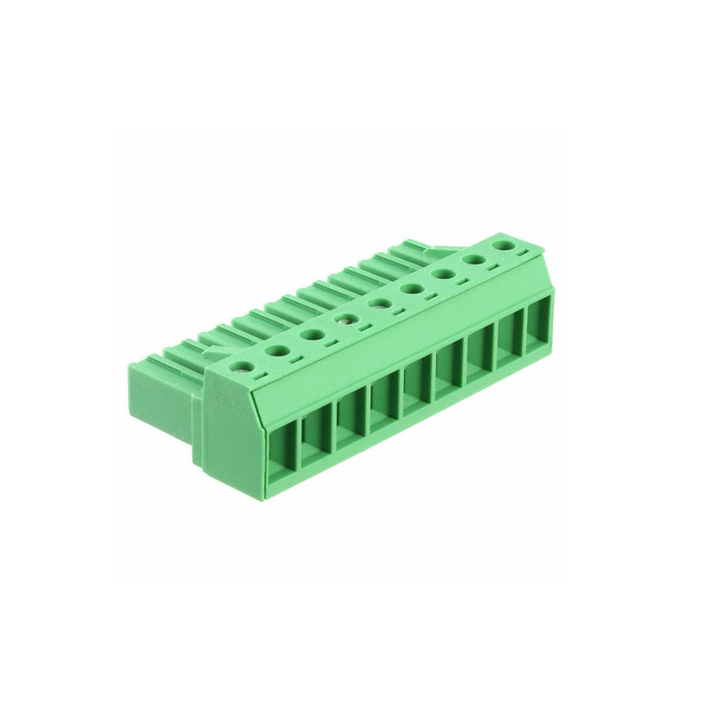 FICHA 9T FEMEA 20A 180° PCB RASTER 7.62mm