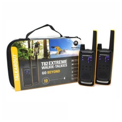 MOTOROLA TALKABOUT T82 EXTREME PACK 2 WALKIE-TALKIES PMR-446 C/ ESTOJO