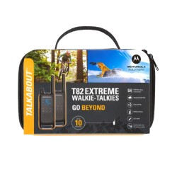 MOTOROLA TALKABOUT T82 EXTREME PACK 2 WALKIE-TALKIES PMR-446 C/ ESTOJO