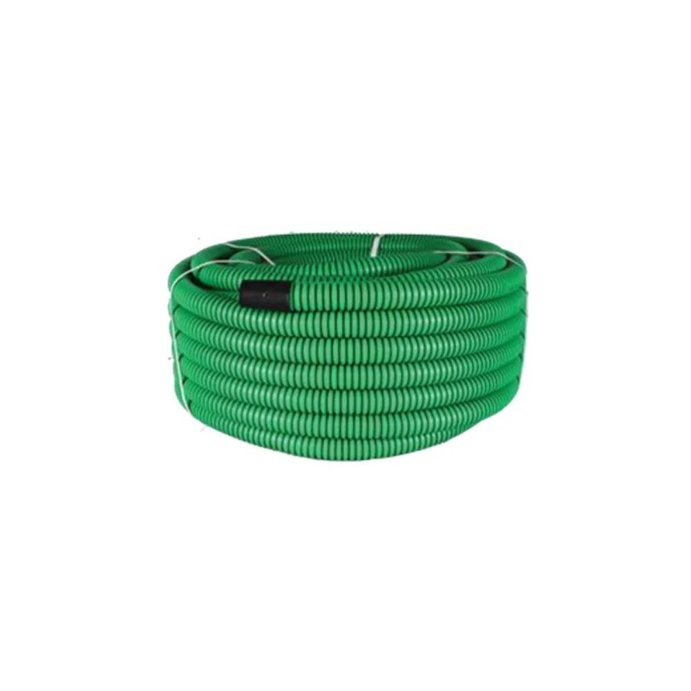 TUBO ANELADO 25mm REFORCADO VERDE