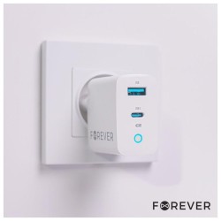 CARREGADOR USB-A + USB-C PD/QC 45W