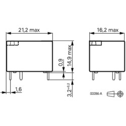 RELE ELETROMAGNETICO 18VDC