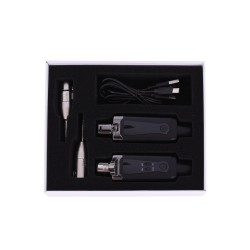 SISTEMA WIRELESS XLR 584~608Mhz C/ PHANTOM RECARREGAVEL