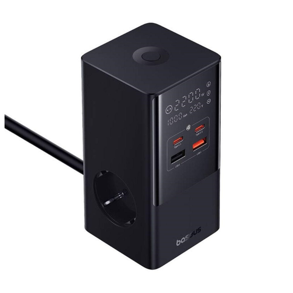 CARREGADOR MESA 2X USB A 2X USB C 2X SCHUKO 100W BASEUS