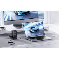 CARREGADOR MESA 2X USB A 2X USB C 2X SCHUKO 100W BASEUS
