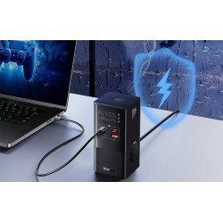 CARREGADOR MESA 2X USB A 2X USB C 2X SCHUKO 100W BASEUS