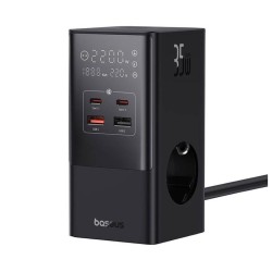 CARREGADOR MESA 2X USB A 2X USB C 2X SCHUKO 35W BASEUS