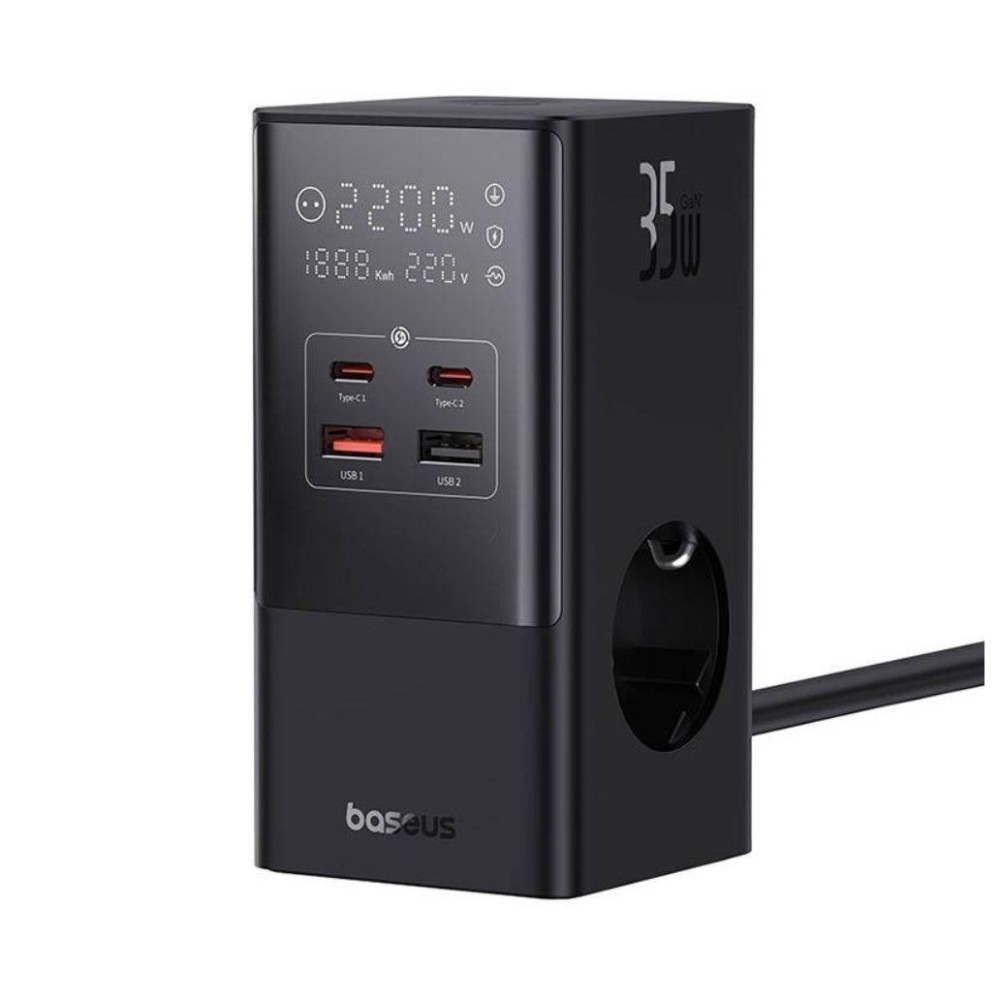 CARREGADOR MESA 2X USB A 2X USB C 2X SCHUKO 35W BASEUS