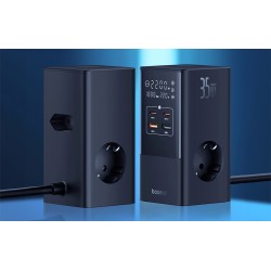 CARREGADOR MESA 2X USB A 2X USB C 2X SCHUKO 35W BASEUS