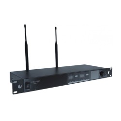 SISTEMA DUPLO WIRELESS UHF TRUE DIVERSITY CABEÇA E LAPELA