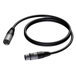 CABO AUDIO XLR FEMEA / XLR MACHO 0.5MT BASIC PROCAB