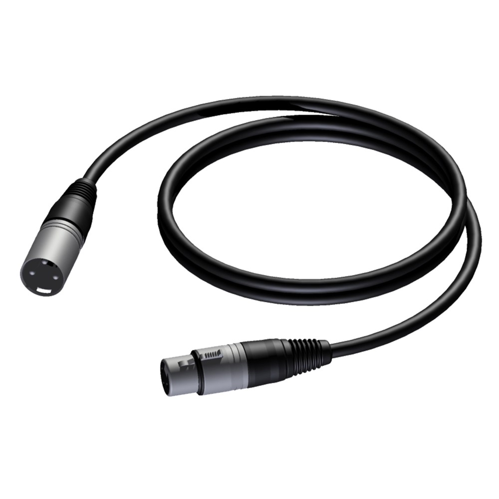 CABO AUDIO XLR FEMEA / XLR MACHO 0.5MT BASIC PROCAB