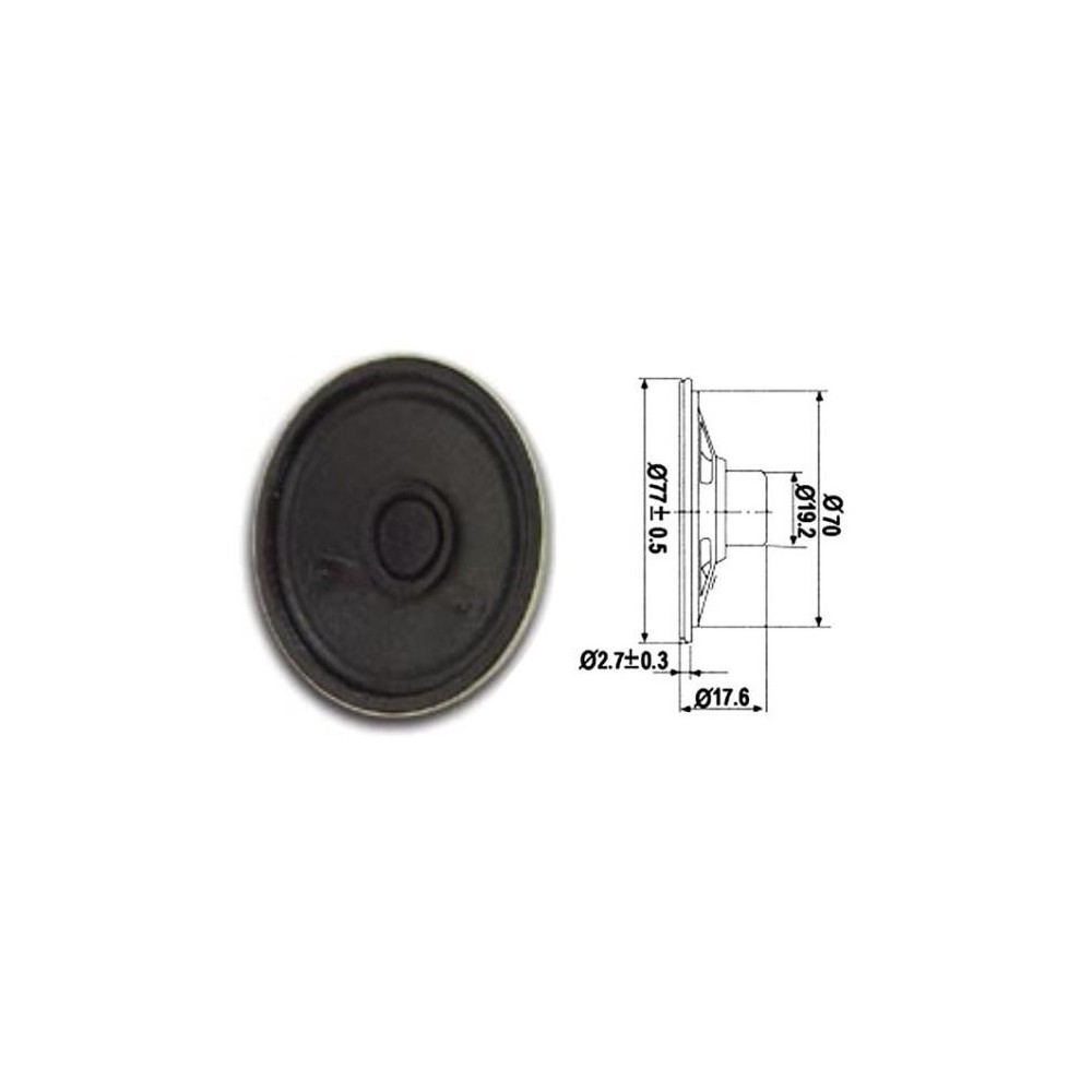 ALTIFALANTE MINIATURA 77mm 1W 8Ohms