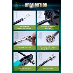 ALICATE CRAVAR FICHAS COAXIAIS BNC 190mm | PROSKIT