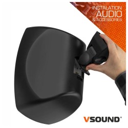 PAR COLUNAS PASSIVAS 5" 80W 100V IPX5 PRETO
