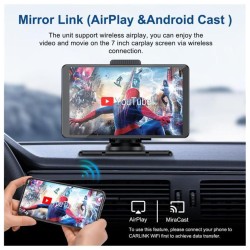 MONITOR AUTO 7" CARPLAY ANDROID | GPS | BLUETOOTH | AUX/FM