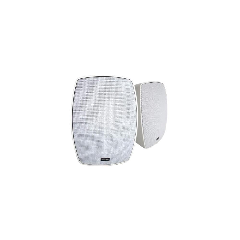 PAR COLUNAS PASSIVAS 5" 80W 100V IPX5 BRANCO