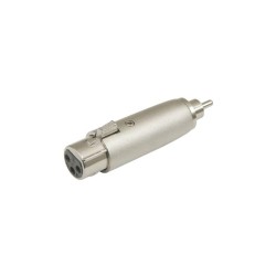 FICHA ADAPTADORA XLR FEMEA 3P / RCA MACHO