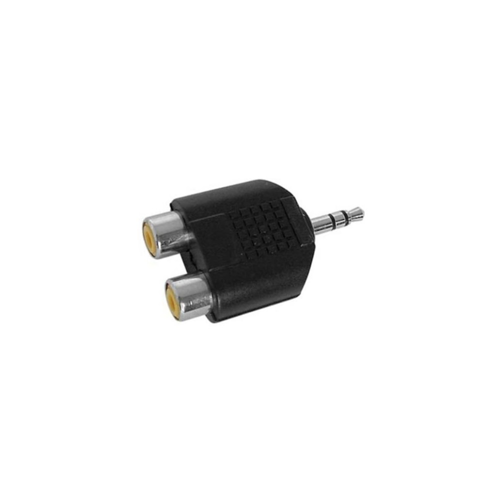 Ficha Adaptadora Jack 3.5mm Macho St / 2 Rca Fêmea Ficha Adaptadora Jack 3.5mm Macho St / 2 Rca Fêmea
