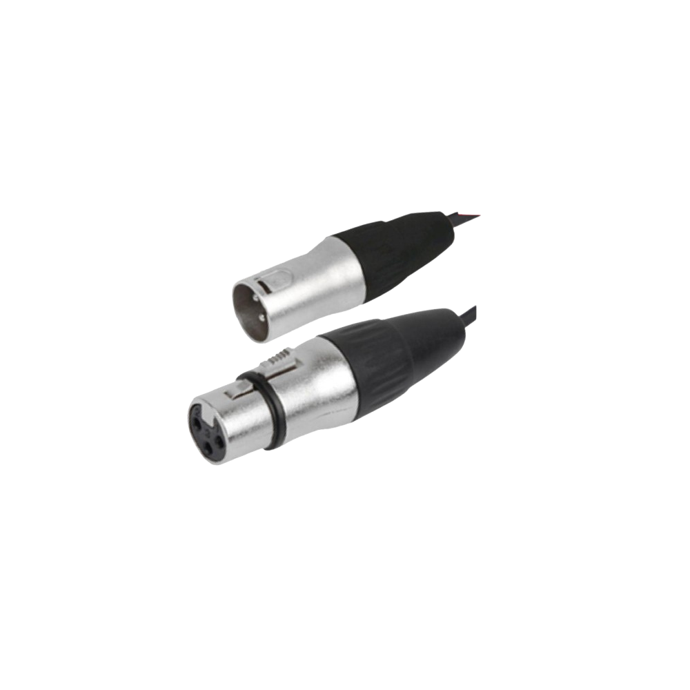 Cabo Áudio Profissional XLR Macho 3P / XLR Fêmea 3P,  5Mt
