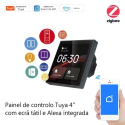 PAINEL CONTROLE HUB TUYA COM PAINEL 4" TATIL