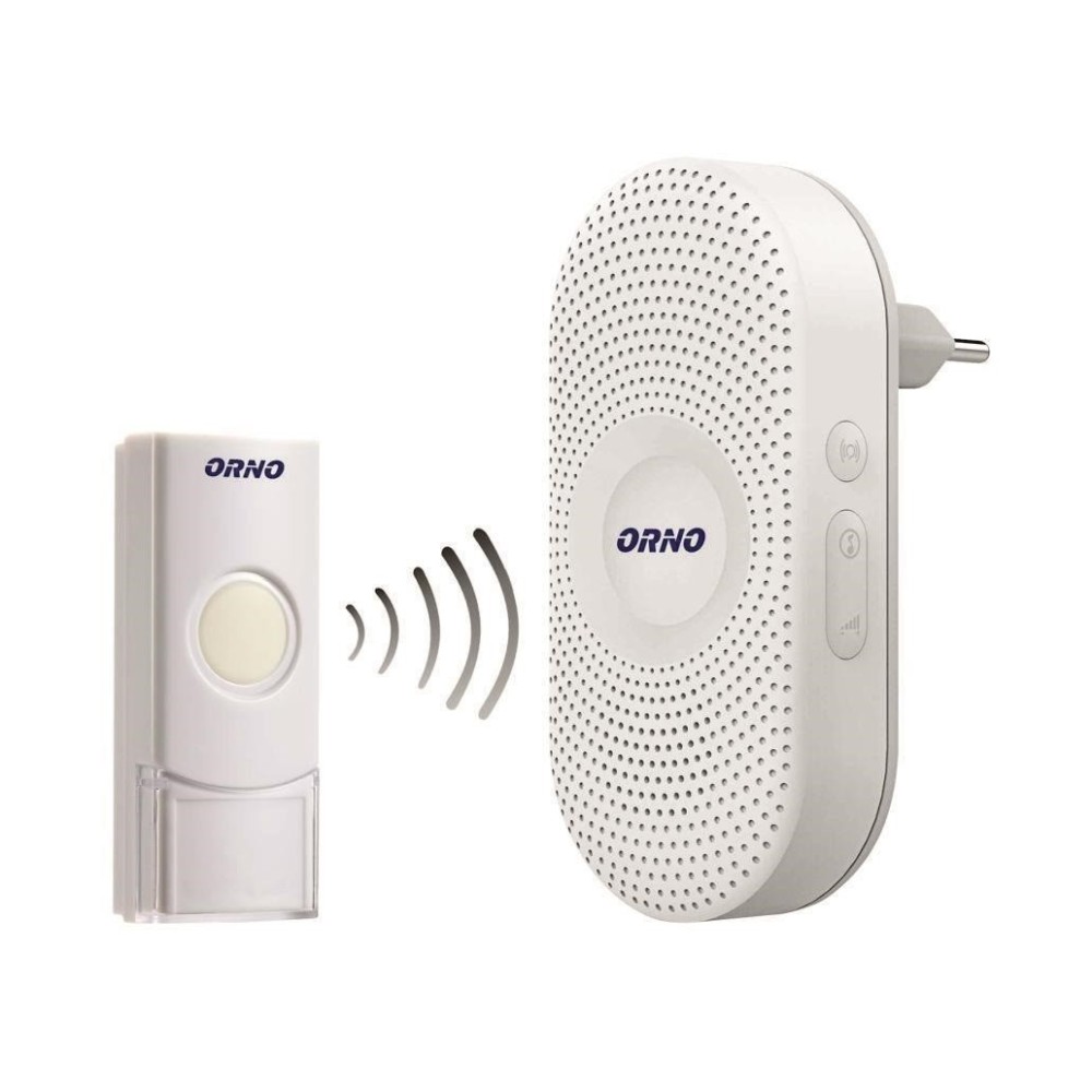 Campainha sem Fios, com 1 Recetor, alcance 300m, ORNO