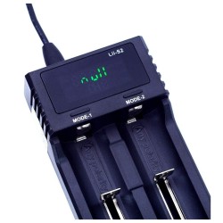 Carregador de baterias Li-Ion com mola ajustável