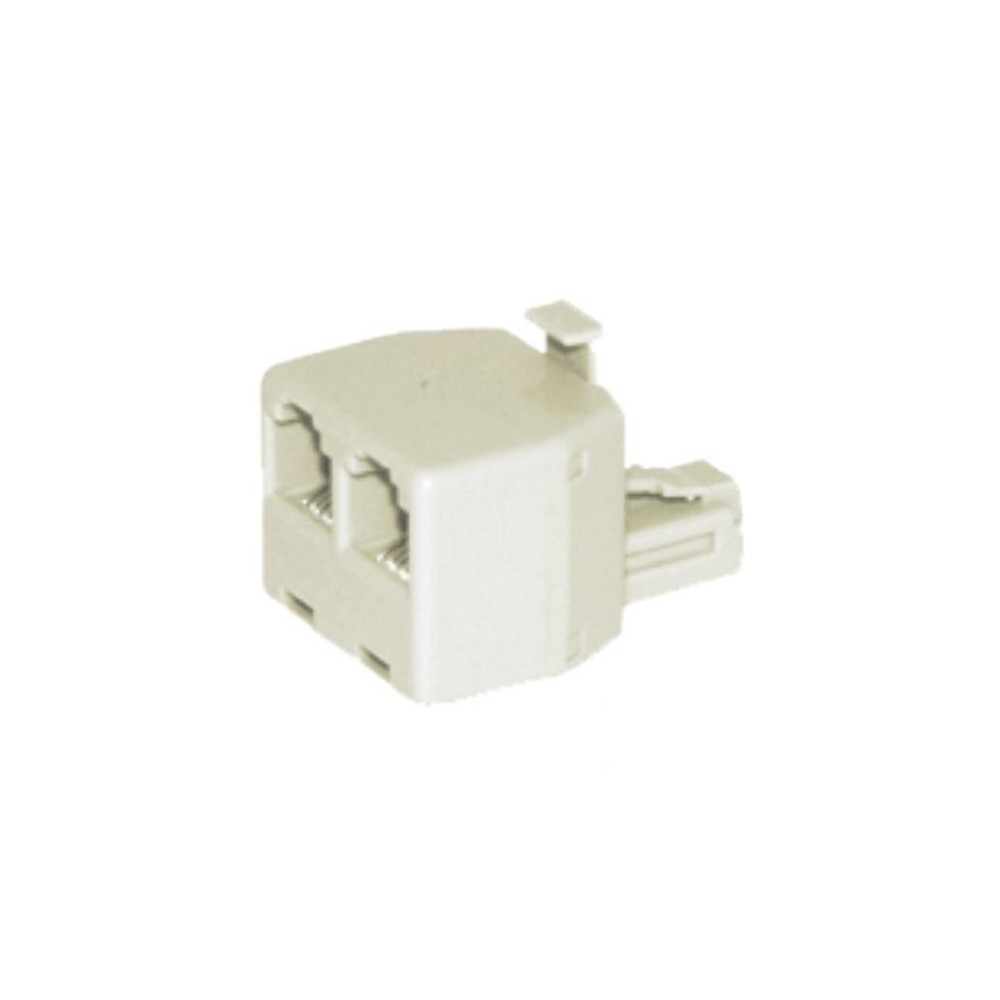 Adaptador de Telefone 6p4c, 1 Macho / 2 Fêmeas Adaptador de Telefone 6p4c, 1 Macho / 2 Fêmeas
