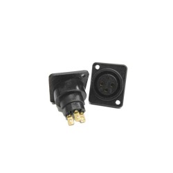 FICHA XLR FEMEA 3P PAINEL