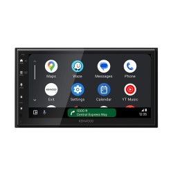 Centro multimédia, display tátil capacitivo 6.8", compatível c/ Android Auto e Carplay, Kenwood DMX6523DAB