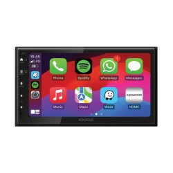 Centro multimédia, display tátil capacitivo 6.8", compatível c/ Android Auto e Carplay, Kenwood DMX6523DAB