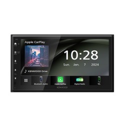 Centro multimédia, display tátil capacitivo 6.8", compatível c/ Android Auto e Carplay, Kenwood DMX6523DAB
