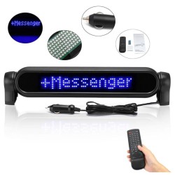 Placa de Mensagem Rolante a LED, 12V, Ficha Isqueiro, com Comando