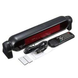 Placa de Mensagem Rolante a LED, 12V, Ficha Isqueiro, com Comando