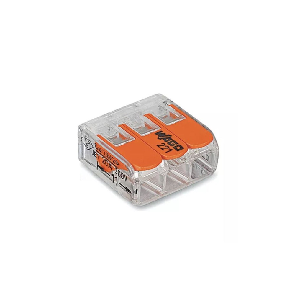 União de 3 ligações, 450V, 0.2...4mm2, até 32A