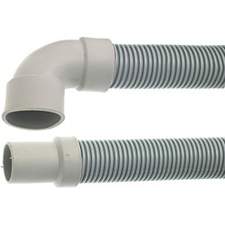 Mangueira de Esgoto com Curva, 32x40mm, para Máquina de lavar loiça, 1.5mts