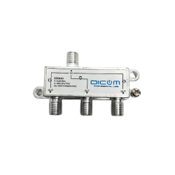 Repartidor de Satélite com 3 vias e Proteção de Díodo, da marca Dicom