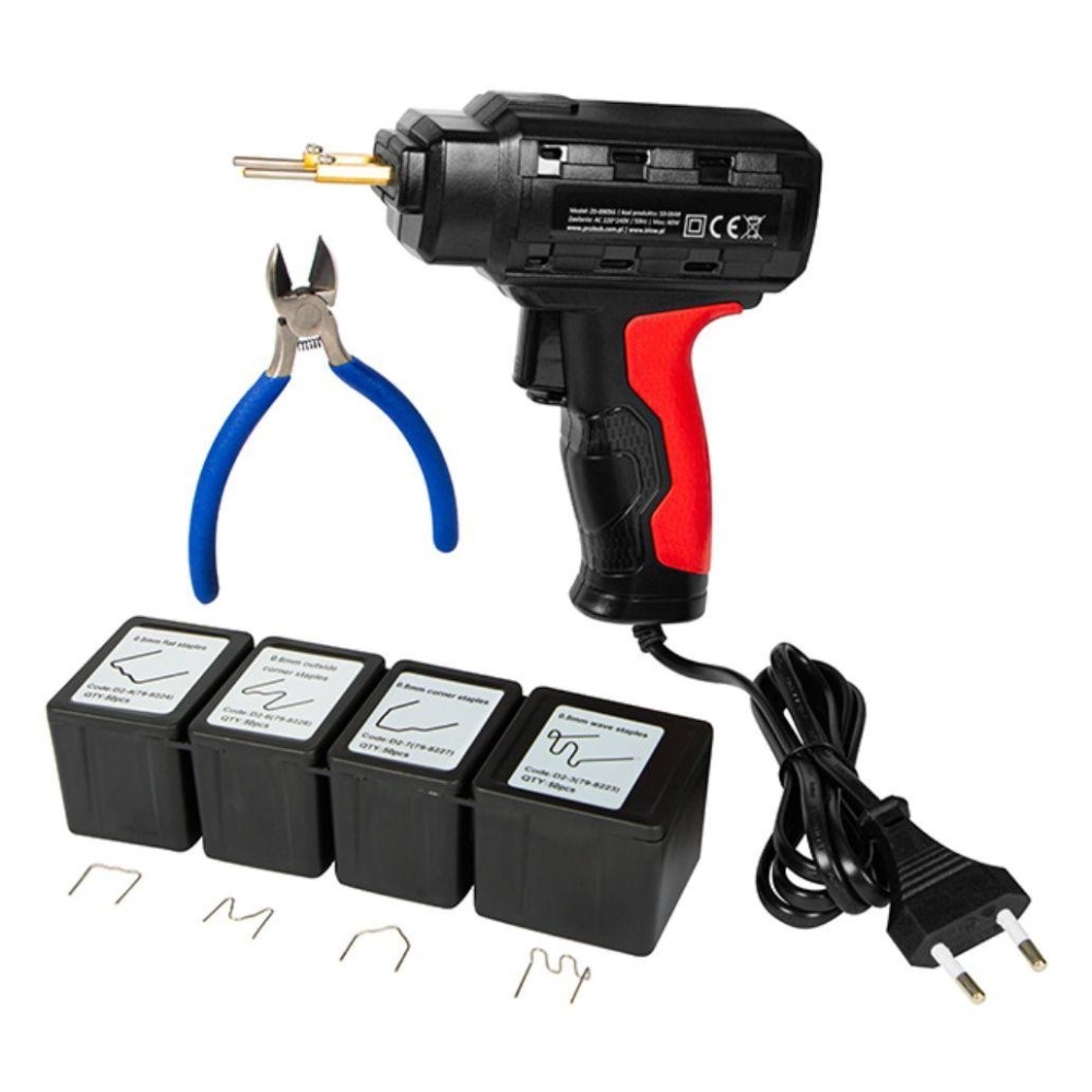 Conjunto para Reparação de Plásticos, 60W, com 200 Grampos