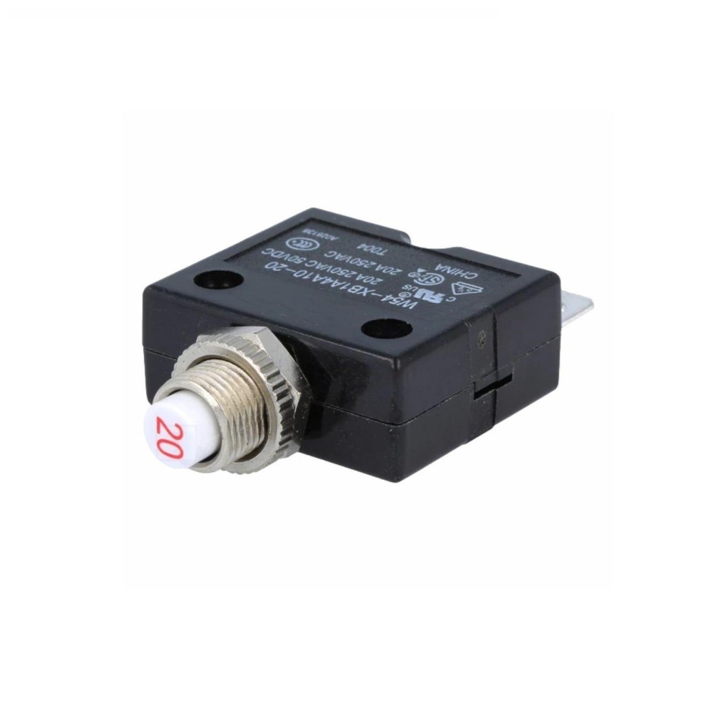Disjuntor W54, para Painel, SPST-NC, 20A, 50VDC/250VAC