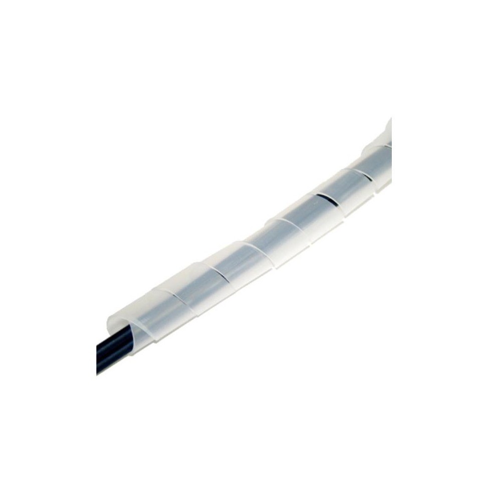 ORGANIZADOR DE CABOS TRANSPARENTE 6mm 10MTS