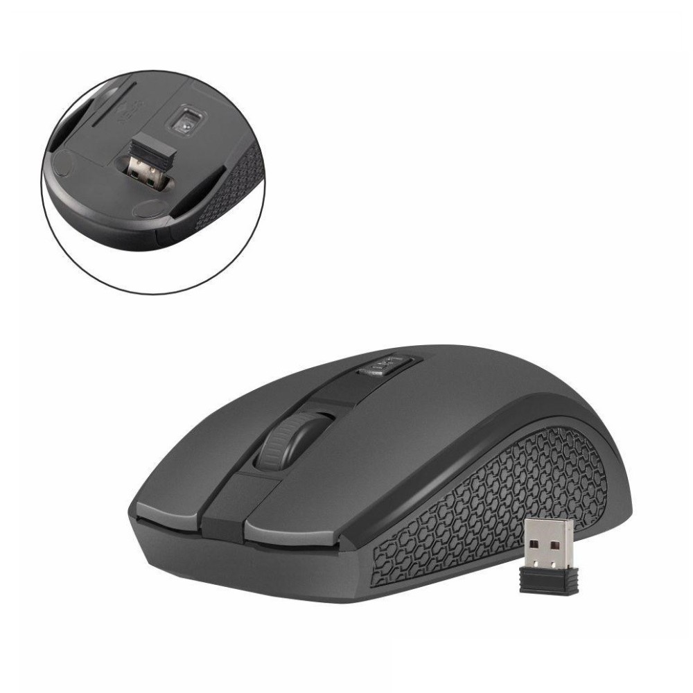 Rato Ótico sem Fios, 800-1200-1600DPI, ligação conector USB-A, NATEC