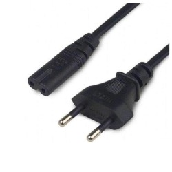 Cabo de Alimentação AC, Plano / Tipo 8, IEC C7, com 1.8m, PROK