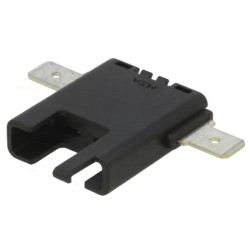 Tomada para fusíveis 19mm, 21A, conectores 6,3m, UL94V-2, PA66, 32V