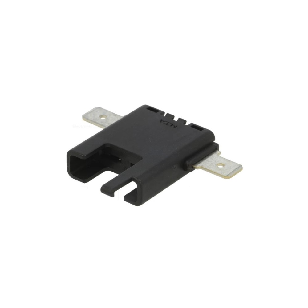 Tomada para fusíveis 19mm, 21A, conectores 6,3m, UL94V-2, PA66, 32V