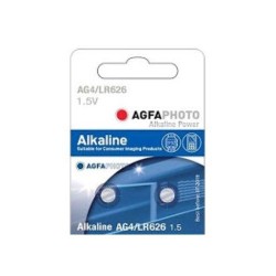 Pilha de Botão, Alcalina, AG4, 1.5V, da marca AGFAPHOTO (UNIDADE)